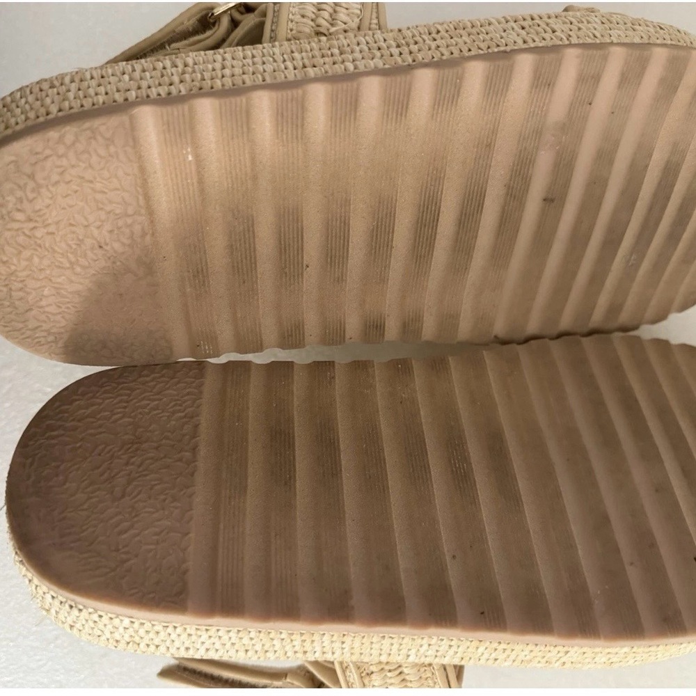 Madden NYC Beige Braided Espadrille Platform Sandal - Picture 9 of 11